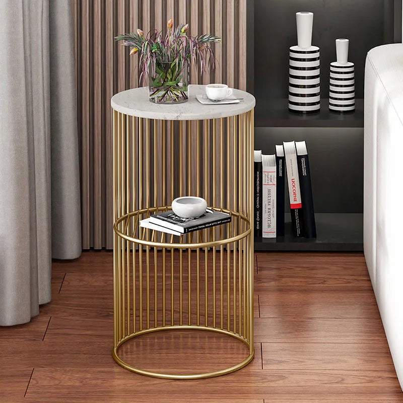 Light Luxury Side Table Small Coffee Table Flower Few Sofa Corner Cabinet Rack Living Room